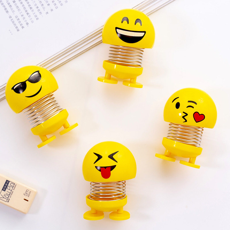 笑臉彈簧搖頭公仔 創意可愛表情包 個性車載裝飾擺件現貨在類目 玩具/童車/益智/積木/模型, 其它玩具中 - 來自Buy2taobao.com提供專業的淘寶代購服務