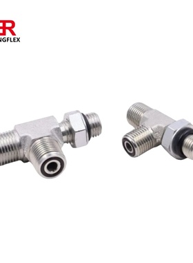 倍润美制ORFS外螺纹O形圈平面密封 AFFO-04OG可调向三通接头