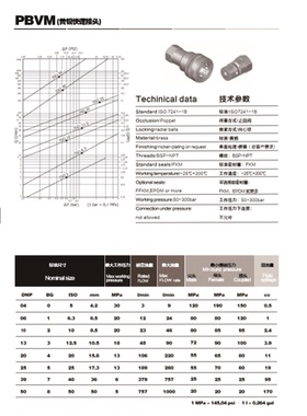 供应意大利DNP液压机械快速接头锥面G螺纹英制螺纹PAVM系列黄铜