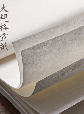 曹一阁大规格手工生宣八尺丈二丈六丈八半生熟宣纸书法专用大尺寸国展投稿专用山水国画工笔画创作加厚熟宣纸