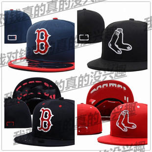 外贸品质全封闭棒球帽子男欧美街头嘻哈夏季鸭舌帽不可调节平檐帽