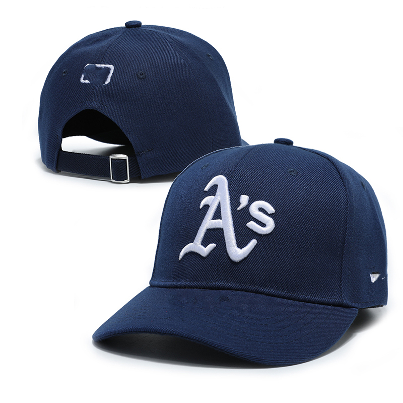 AS字母棒球帽子男女时尚弯檐帽黑白色嘻哈帽青年潮流深蓝色鸭舌帽