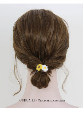 原创 2020年新款小雏菊花朵发绳 森系清新可爱少女学生仙气发饰女