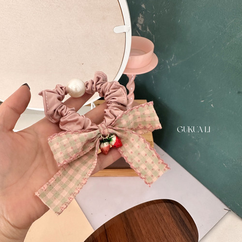 GUKUALI夏季粉嫩新款发圈头饰