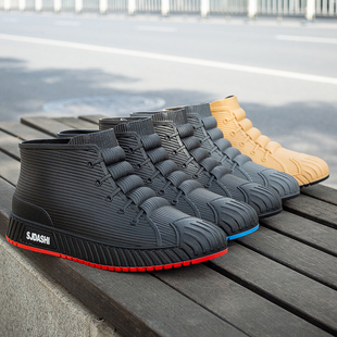 男雨鞋 四季 防水鞋 洗车网红学生百搭单鞋 男雨靴 水靴工作男靴春夏季