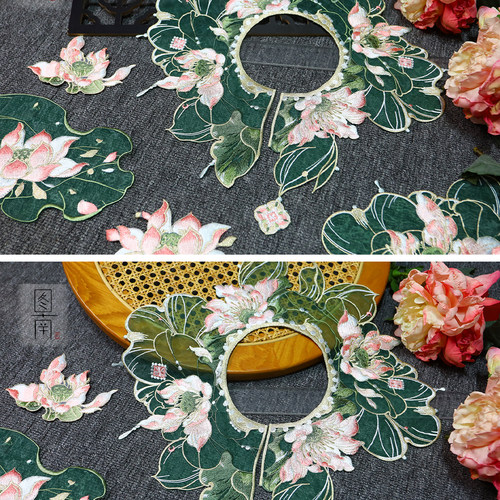 图南汉服中国风刺绣儿童云肩