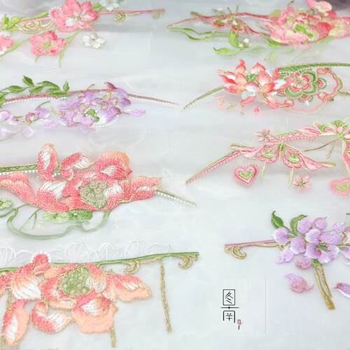 图南刺绣汉服中国风儿童裙头腰头