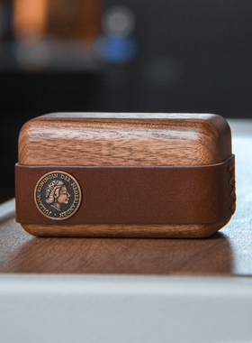 索尼复古真皮适用于sony WF-1000xm4 xm5/新款松下AZ100 AZ80 无线蓝牙耳机木质保护壳套