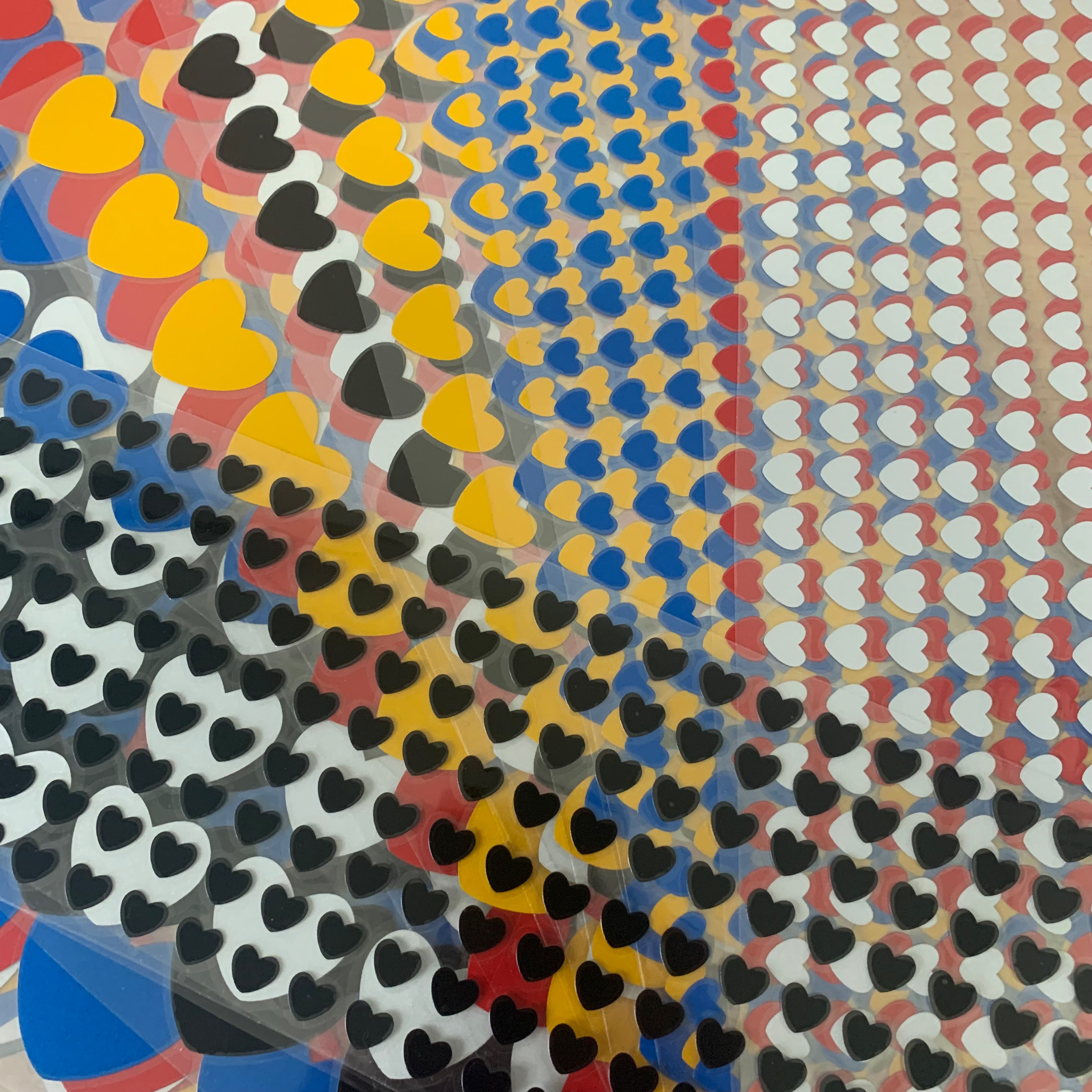 心形车贴小红爱心12345厘米货车摩托电动遮挡划痕红黑蓝黄银白色