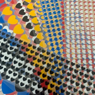 心形车贴小红爱心12345厘米货车摩托电动遮挡划痕红黑蓝黄银白色