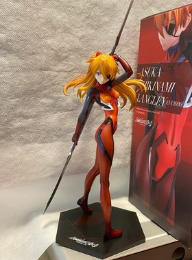 红色战斗服明日香手办 新世纪福音战士eva摆件礼物动漫