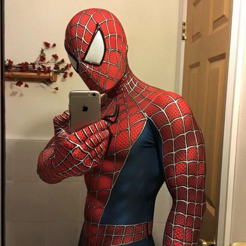 蜘蛛侠紧身衣COS服超凡Spider儿童成人高级纳米战衣套装表演定制
