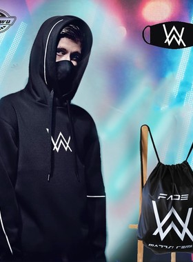 AlanWalker嘉豪同款战衣卫衣艾伦沃克秋冬厚连帽衣服青少年男套装