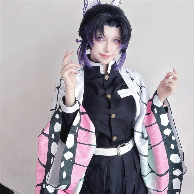 鬼灭之刃cos服鬼杀队柱蝴蝶忍羽织cosply服栗花香奈惠cos服二次元