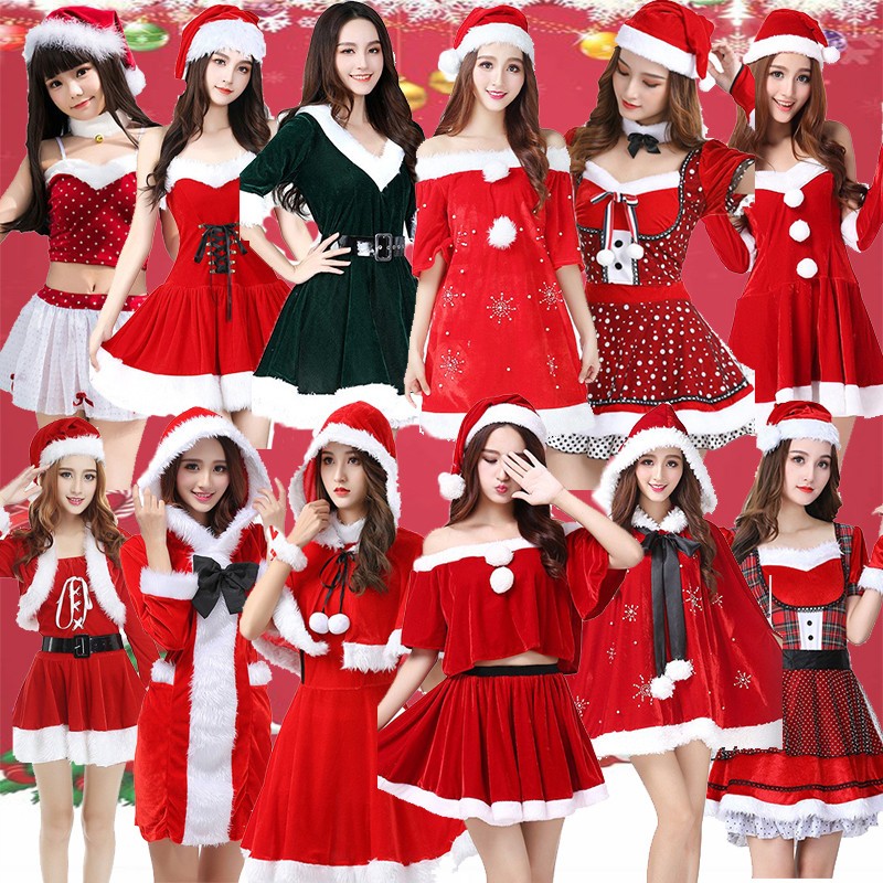 圣诞节服装cosplay兔女郎舞台表演成人女服饰斗篷披风酒吧演出服