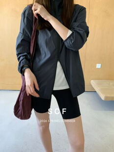 E2026春季 连帽防晒外套女百搭透气上衣女 新品