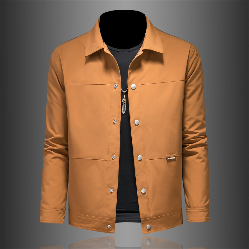 2026新款春秋季男士商务休闲短款修身韩版简约夹克外套2215P165，男装夹克，电商D220