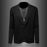 针织羊毛外套男士秋冬新款韩版修身潮流时尚翻领毛衣开衫K08P155，男装针织衫/毛衣，电商D220