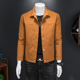 2026新款春秋季男士商务休闲短款修身韩版简约夹克外套2215P165，男装夹克，电商D220
