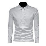 2026年男春秋季新款黑色长袖衬衫时尚潮牌修身印花衬衣A9221P130，男装衬衫，电商D220