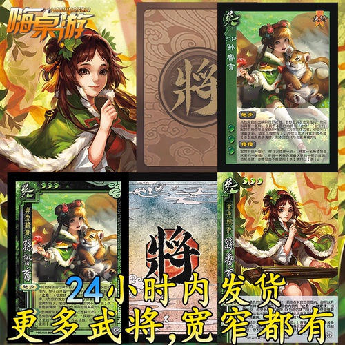 三国新UI杀SP孙鲁育十周年武将群英荟萃学生版扩展包自印全套卡牌