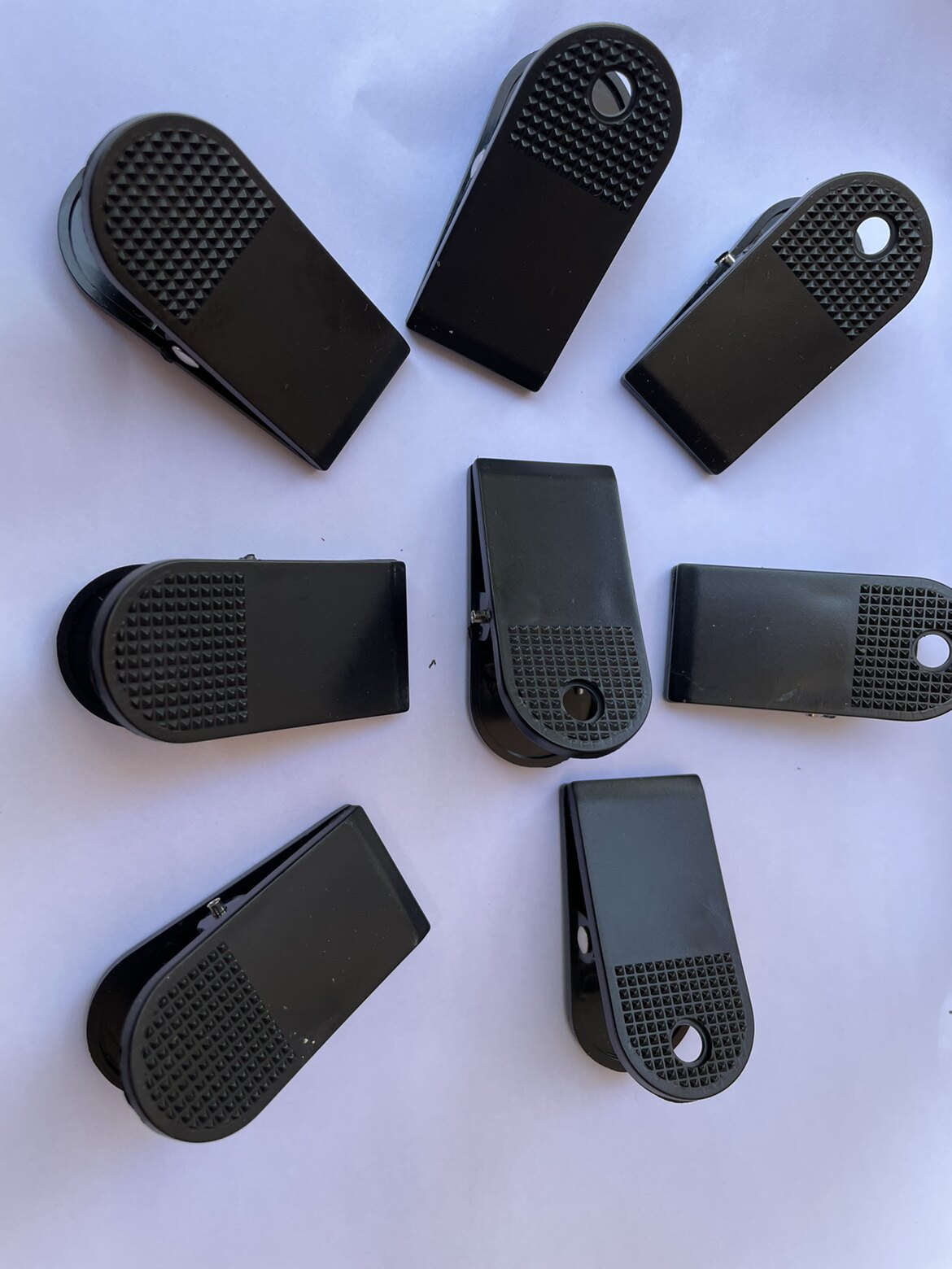 黑色塑料耐用 封口环保 文件洗浴号码牌票据固定家用夹