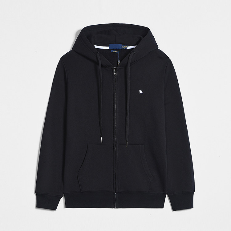 thumbnail for Cardigan sweatshirt men's cotton sports autumn clothes american casual simple jacket loose hooded zip jacket plus size
