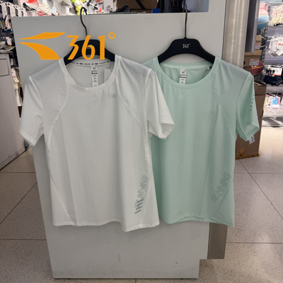 361度女速干透气圆领运动短袖T恤