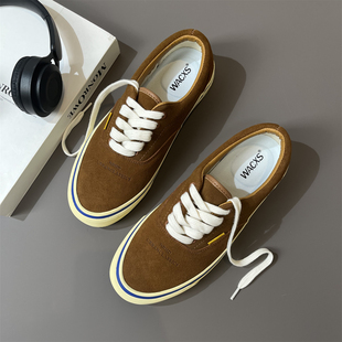 春夏直营复古Futuremade美拉德棕色麂皮防滑小屁孩联名FTMD板鞋