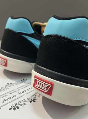 幽夜魅影复古小众高级休闲鞋knu skool男女同款黑蓝面包鞋闪电鞋