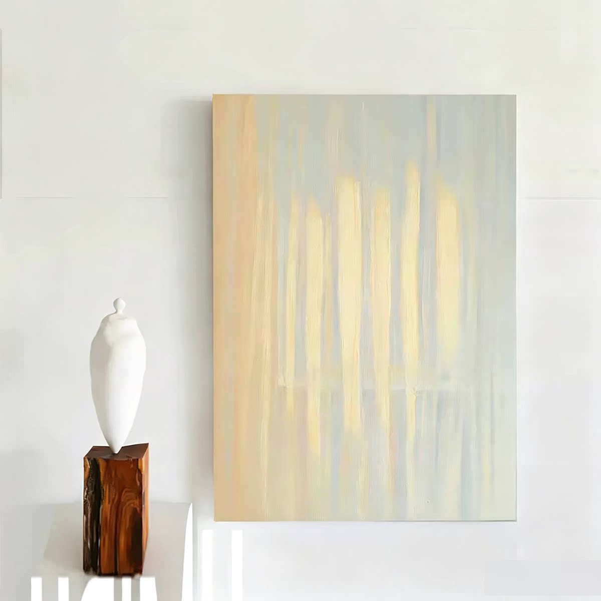 MUMO.手绘油画《晨晖帘影》油画
