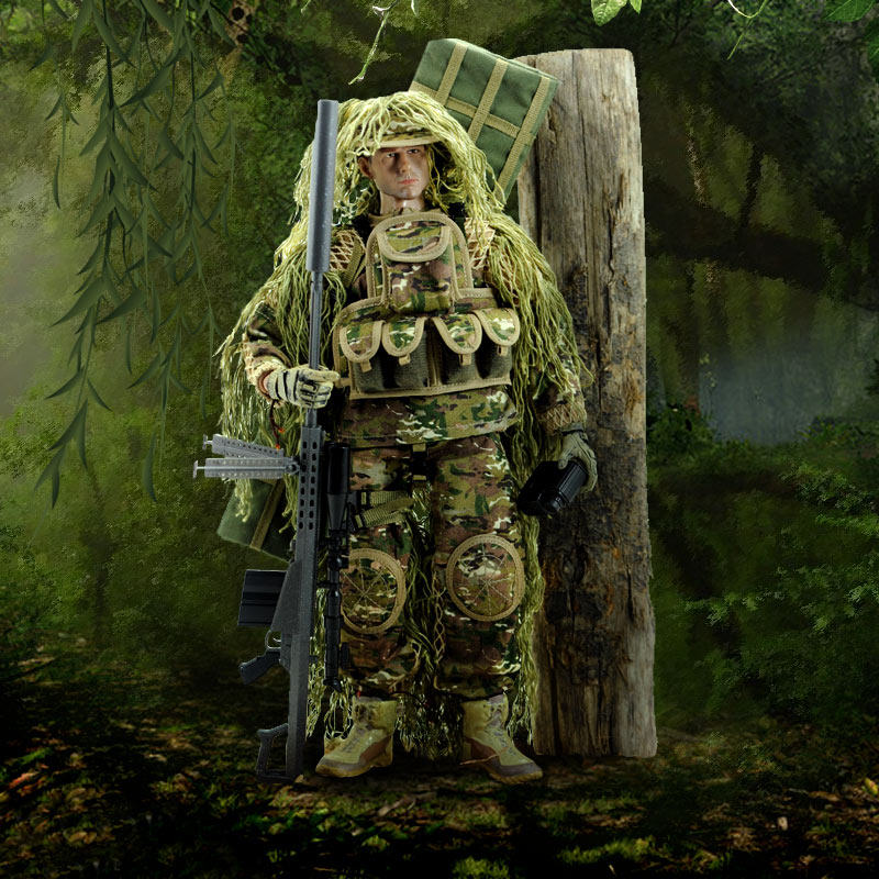 jeu 狙击手1/6玩具兵人模型 12寸美军大兵吃鸡游戏手办人偶男军事
