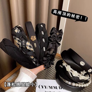 韩版高级感丝绒发箍女2023新款女款时尚洗脸发卡网红气质优雅头箍