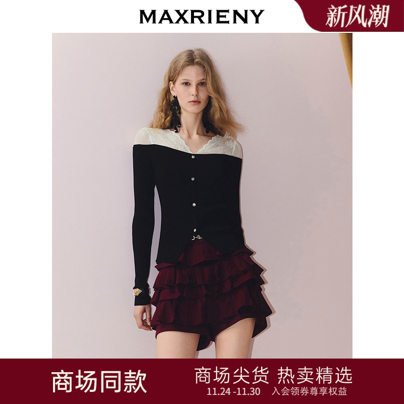 浪漫蕾丝面料拼接	花朵水钻扣