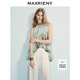 MAXRIENY仙美油画印花上衣可拆卸斗篷两穿设计25夏款 商场同款