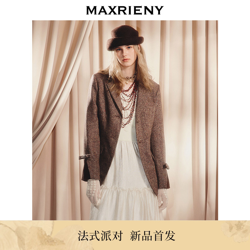 琥珀流光穿搭~羊毛西装外套