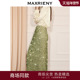 MAXRIENY华丽廓形H型亮片直筒半裙25款 商场同款 年末晚会穿搭