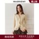 复古针织蕾丝衬衫 MAXRIENY法式 女25冬款 修身 上衣 长袖 商场同款