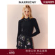 MAXRIENY软实力风穿搭烫钻套头毛针织衫 上衣 修身 25秋款 小立领长袖