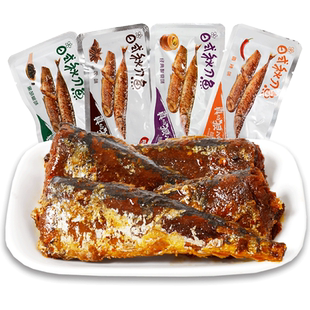 真之味日式秋刀鱼500g即食海鲜鱼干小鱼仔沙丁鱼海鳗网红零食品