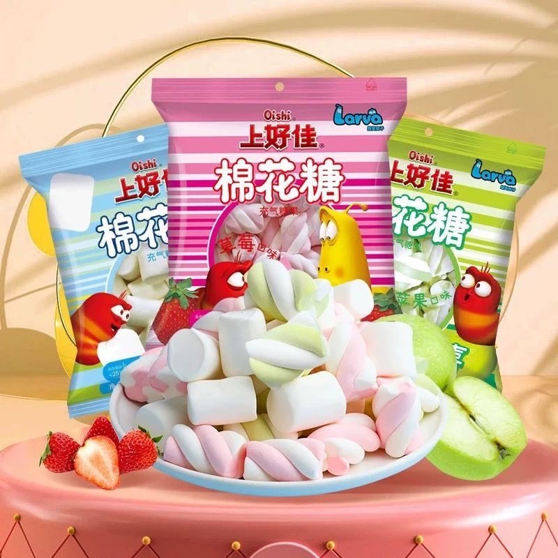 上好佳棉花糖80g/袋草莓香草橙子味Q弹糖果儿童零食批发休闲零食,零食/坚果/特产,棉花糖/牛轧糖/充气糖果,淘宝优惠券,粉丝福利购,淘宝优惠卷