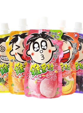 旺旺维多粒果冻爽150g水果汁吸吸冻摇摇冻果肉西米朵果冻儿童零食