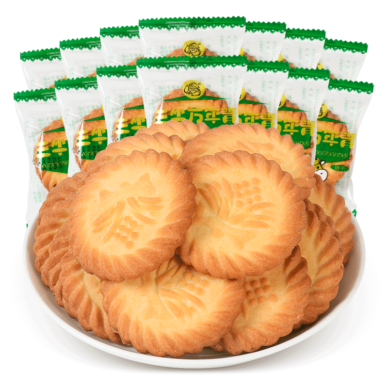 上海三牛万年青饼干500g鲜葱香椒盐苏打办公室休闲饼干咸味小零食
