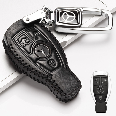 适用于奔驰钥匙套C200L 260 200 180 GLC GLA CLA车E级真皮钥匙包