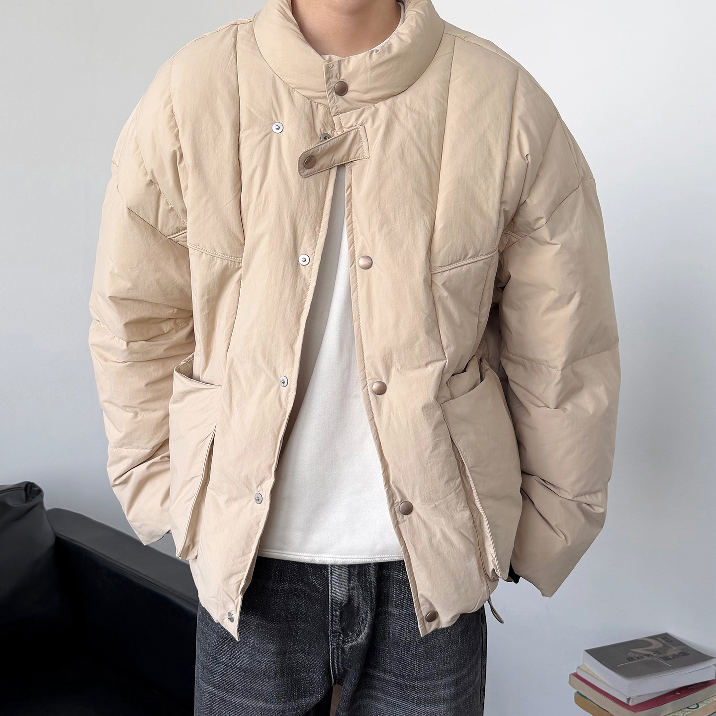 24LINE立体裁剪结构款羽绒服外套