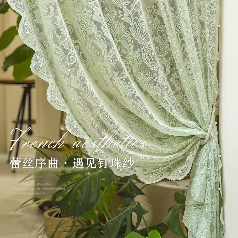 法式蕾丝门帘