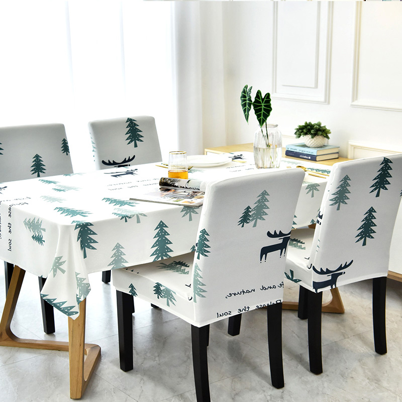 桌布布艺北欧餐桌布椅套椅垫套装茶几长方形椅子套罩现代简约家用