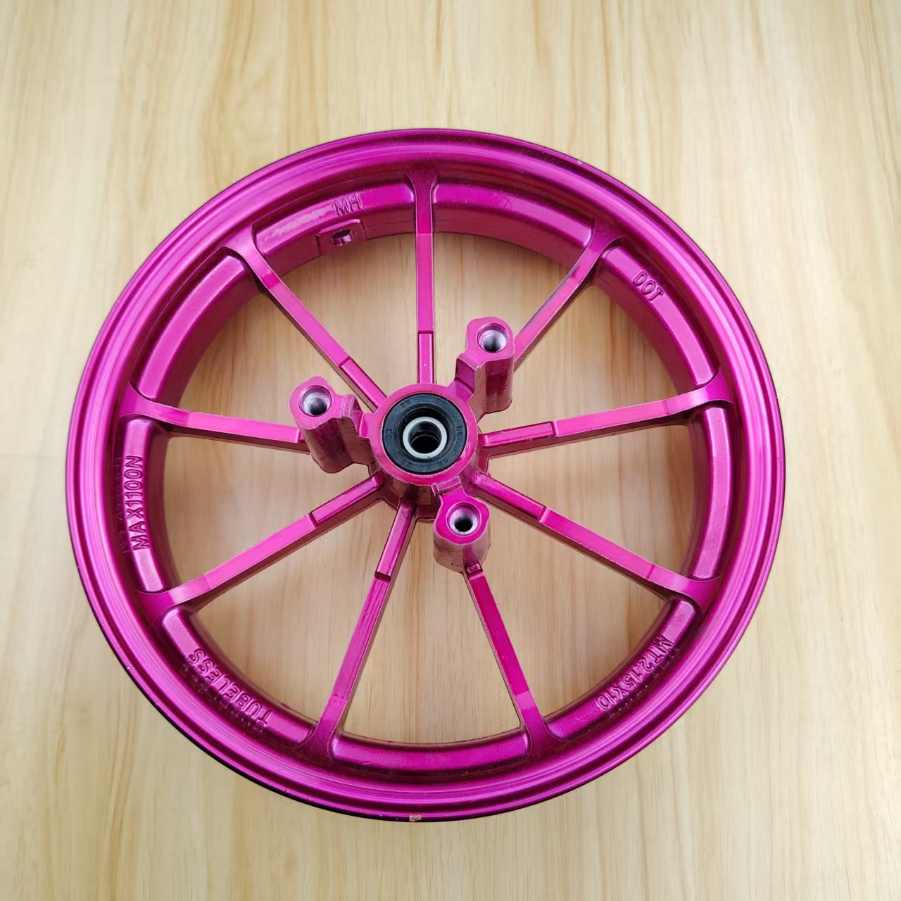 电动车前轮毂10寸九爪适用九号Q85c/F60/f90小龟王福喜电动车钢圈