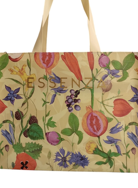 双层加厚ESSENZA购物袋高端礼品袋大容量收纳袋环保袋折叠帆布袋