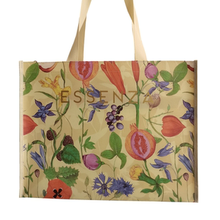 双层加厚ESSENZA购物袋高端礼品袋大容量收纳袋环保袋折叠帆布袋